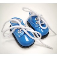 Обувь для куклы "Кожаные ботинки", цвет: синий лаковый, длина 5 см 